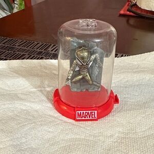 Marvel Silver Spider-Man Figure in Clear Dome with Red Base